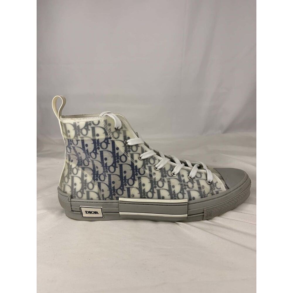 Dior B23 High Dior Oblique High Top Sneaker Blue Grey Mens US 14 SPB-EB 367939 - Picture 14 of 16